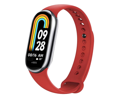 Pasek do smartwatchy FIXED Silicone Strap do Xiaomi Mi Band 8 / 8 NFC / 9 red
